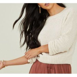 Altar'd state Alice Chenille Sweater Pearl Color XS NWT Super Soft Comfy